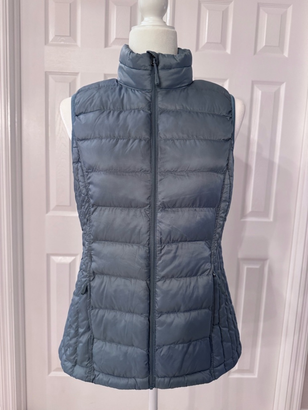 32 Degrees Lightweight Quilted Puffer Vest in Slate Blue